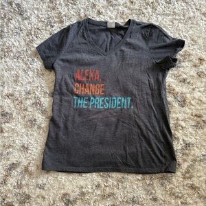 Gray Graphic ladies T-Shirt